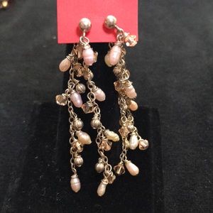 🔆Dangle chandelier freshwater pearl earrings